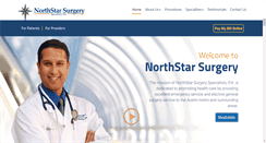 Desktop Screenshot of northstarsurgery.com