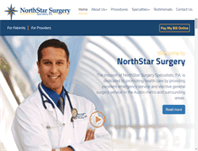 Tablet Screenshot of northstarsurgery.com